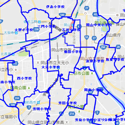 土地バンクシステム4 小学校区がひと目でわかる